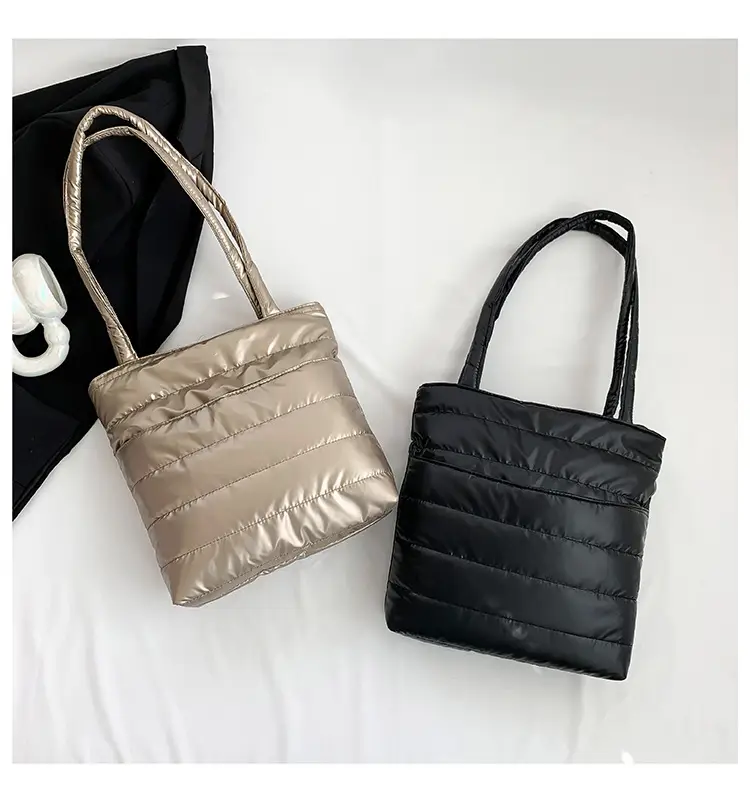 2026 Spring Shoulder Bag Silver Cotton Large Capacity — feature 28