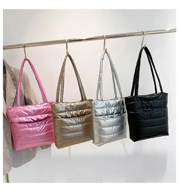 2026 Spring Shoulder Bag Silver Cotton Large Capacity — feature 8