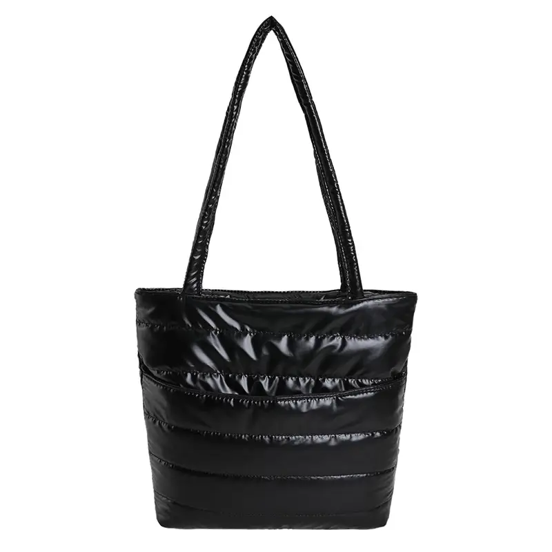 2026 Spring Shoulder Bag Silver Cotton Large Capacity - Image 2