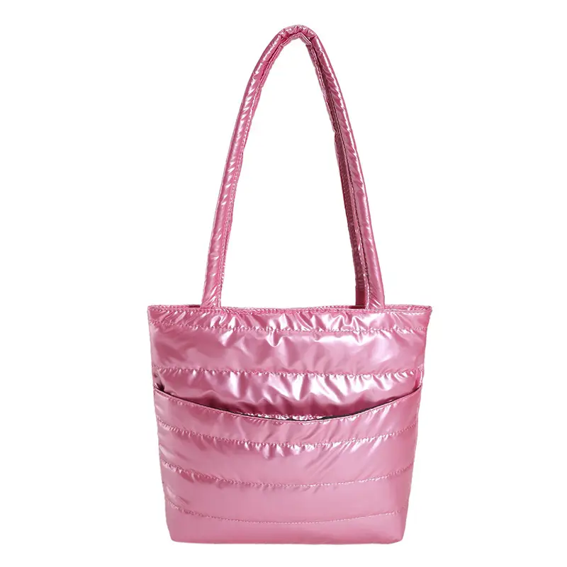 2026 Spring Shoulder Bag Silver Cotton Large Capacity - Image 4