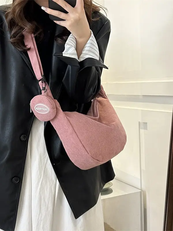 2025 Korean Style Brown Crossbody Bag for Women