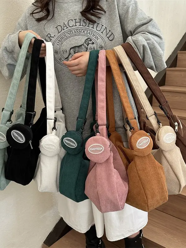 2025 Korean Style Brown Crossbody Bag for Women