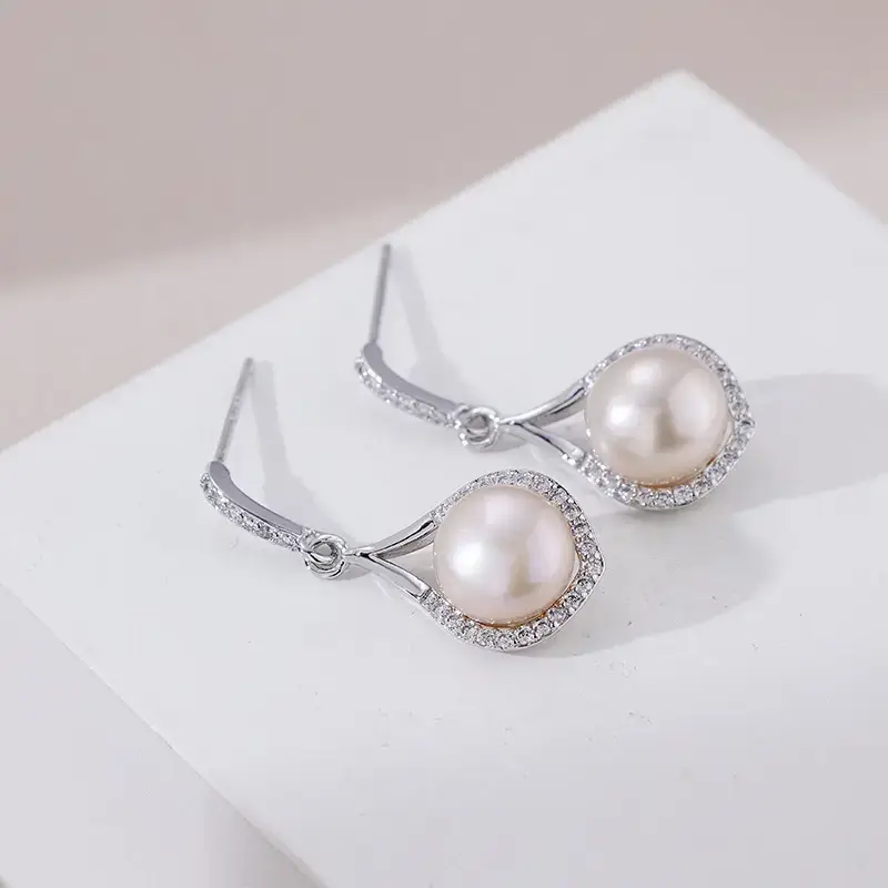 2023 Freshwater Pearl Drop Earrings for Women