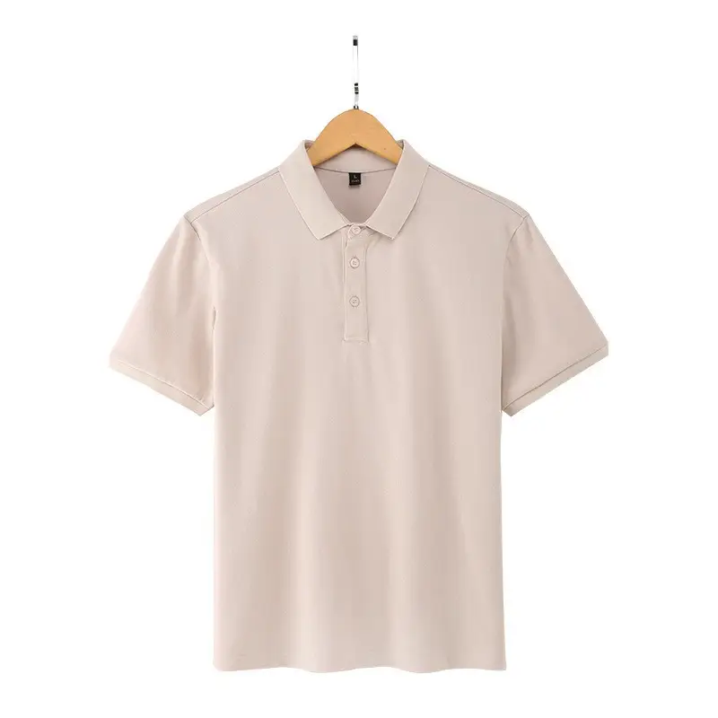 Pink Polo Shirt for Men Short Sleeve
