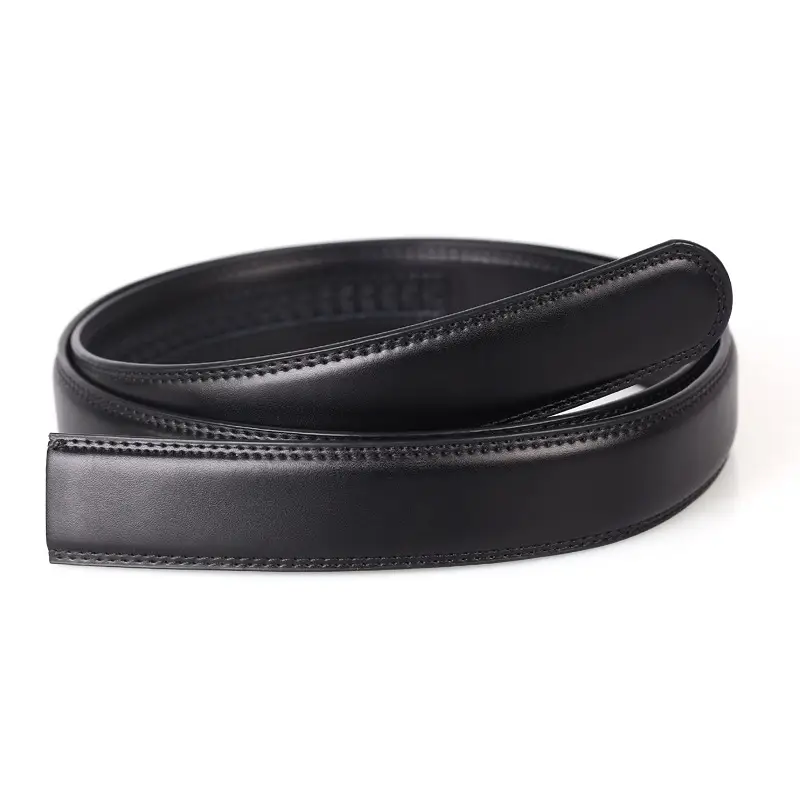 Men's Brown Leather Belt with Automatic Buckle - Image 7