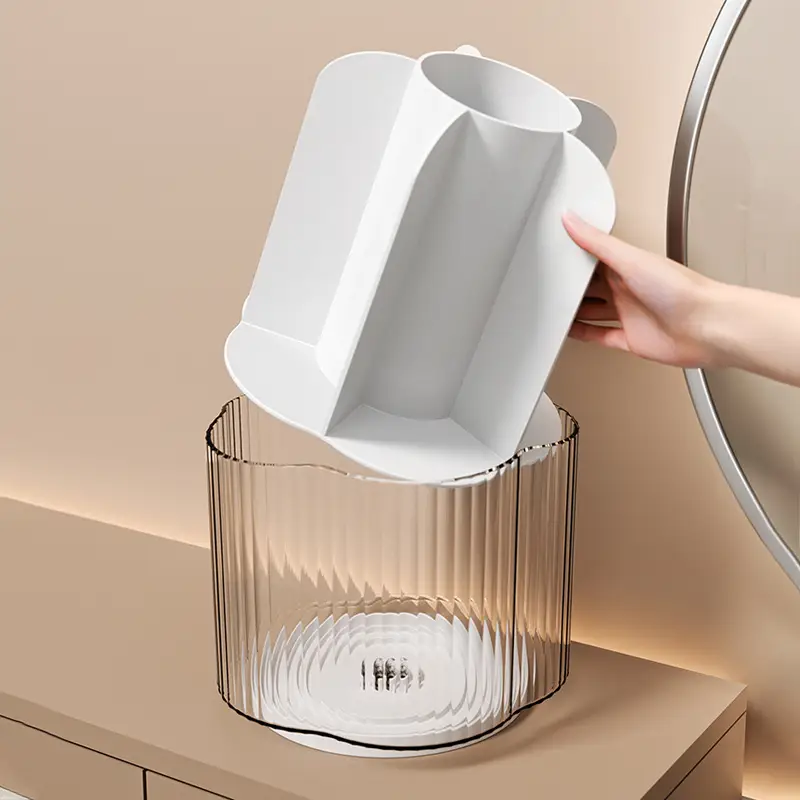Transparent Rotating Makeup Brush & Pen Storage Holder