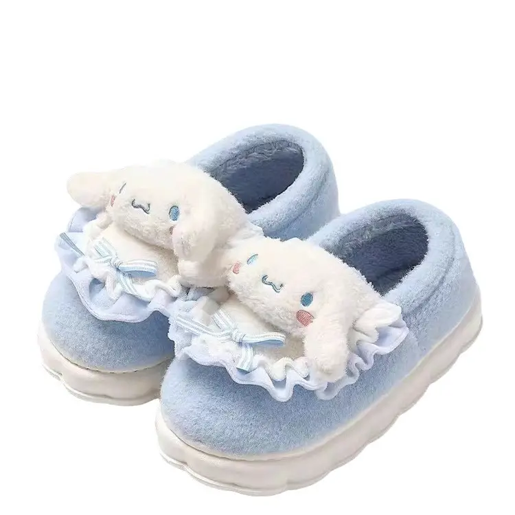 Autumn and winter cotton slippers women's winter home slippers men's home non-slip thick-soles warm autumn Mao Mao slippers wholesale shoes - Image 9