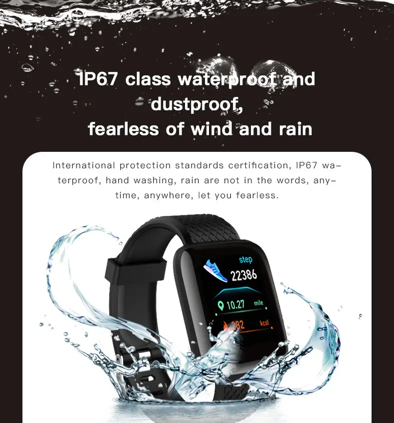 116Plus Cross-Border Smart Bracelet with Color Screen & E-Readout — feature 5