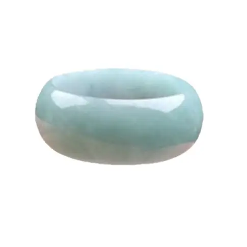 Blue Water Oil Jade Ring A-Grade Jewelry - Image 5