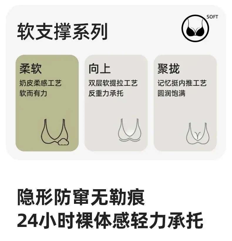 Traceless Push-Up Vest Women Small Non-Steel Ring Back — feature 3