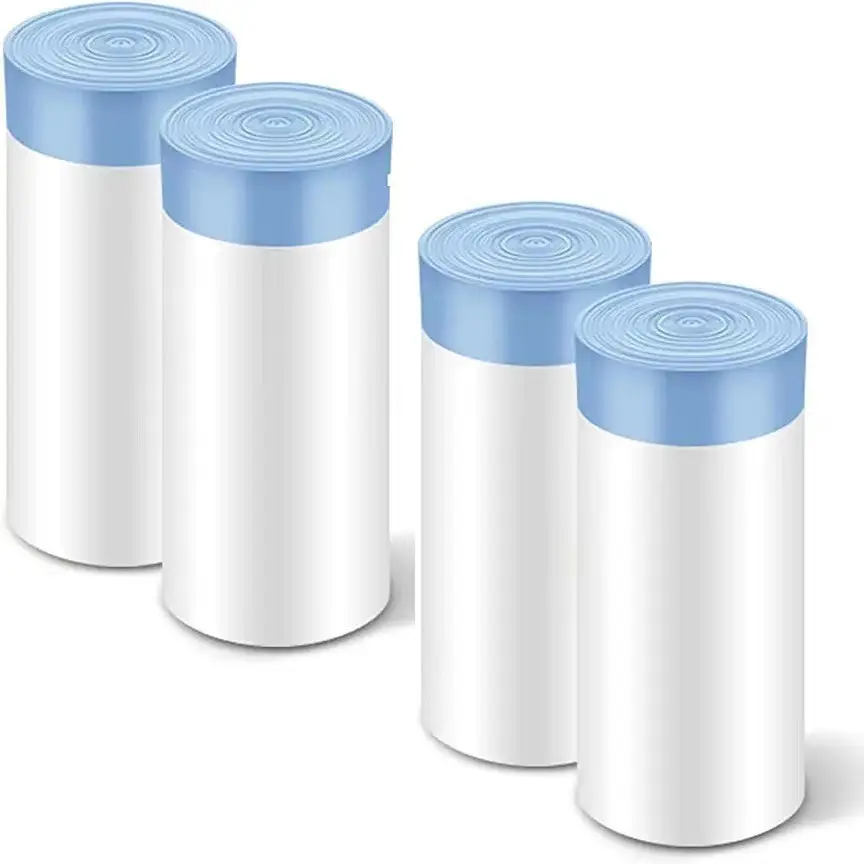 Neutral Large Thickeneded Garbage Bag Disposable Poop-Free Rolled Drawstring Automatic Closing Cat Toilet Poop Bag