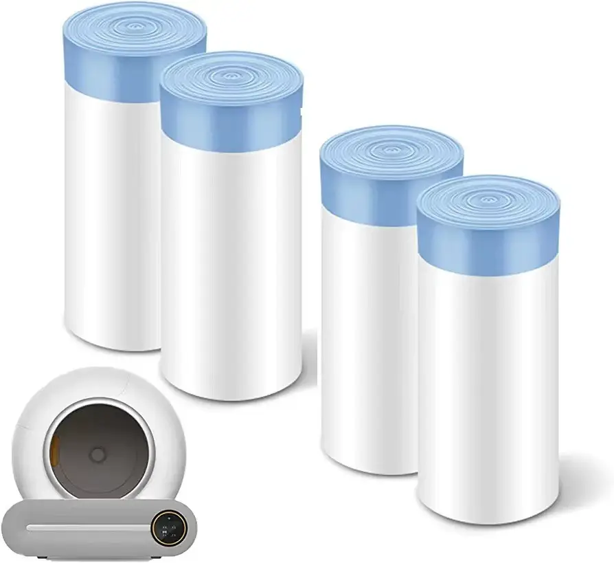 Neutral Large Thickeneded Garbage Bag Disposable Poop-Free Rolled Drawstring Automatic Closing Cat Toilet Poop Bag — feature 2