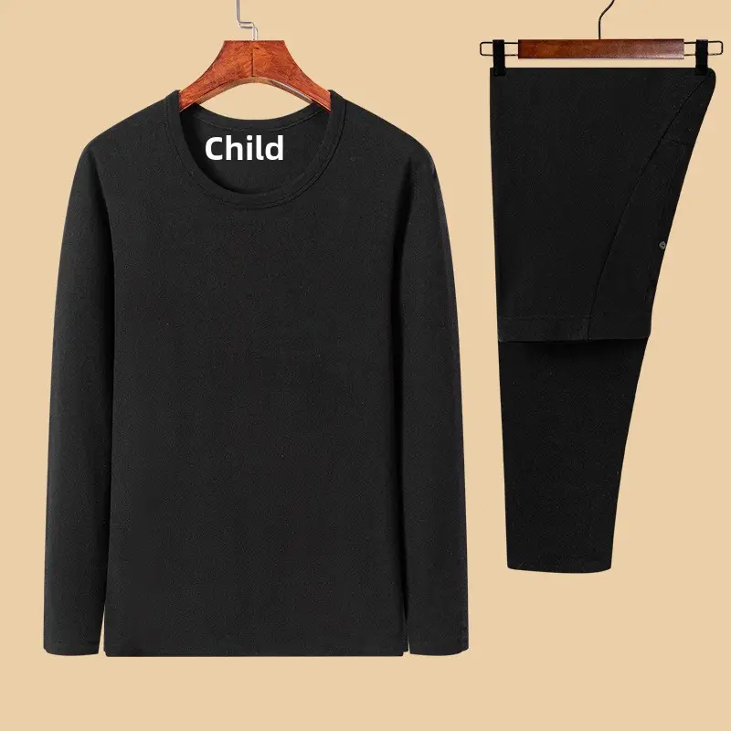 Men's Fleece Thermal Set Teal Long Sleeve Trousers - Image 19