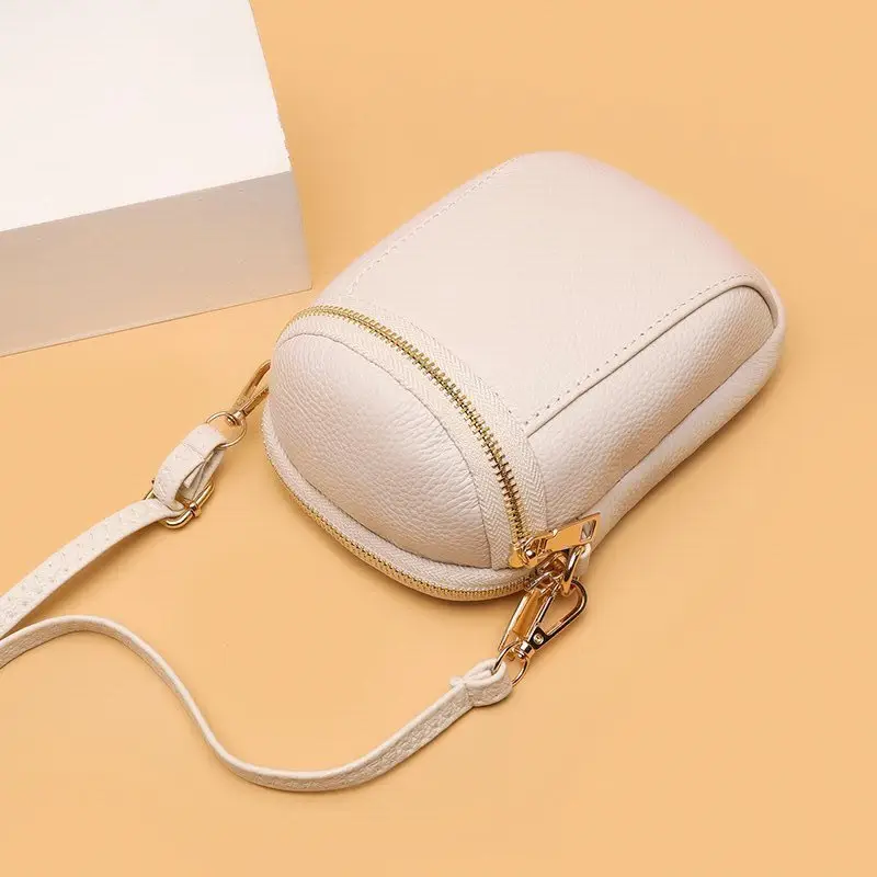 Black Textured Crossbody Bag for Women - Image 6