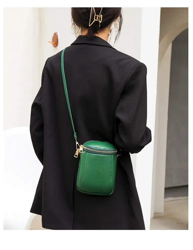 Black Textured Crossbody Bag for Women — feature 13