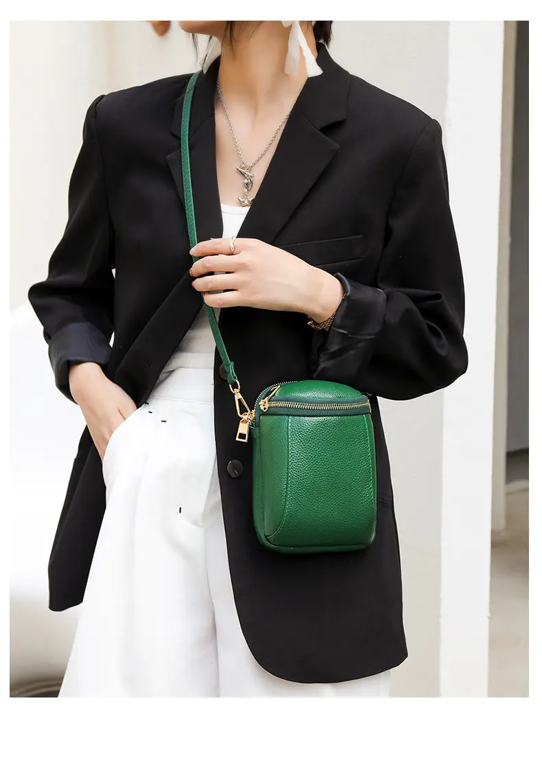 Black Textured Crossbody Bag for Women — feature 14