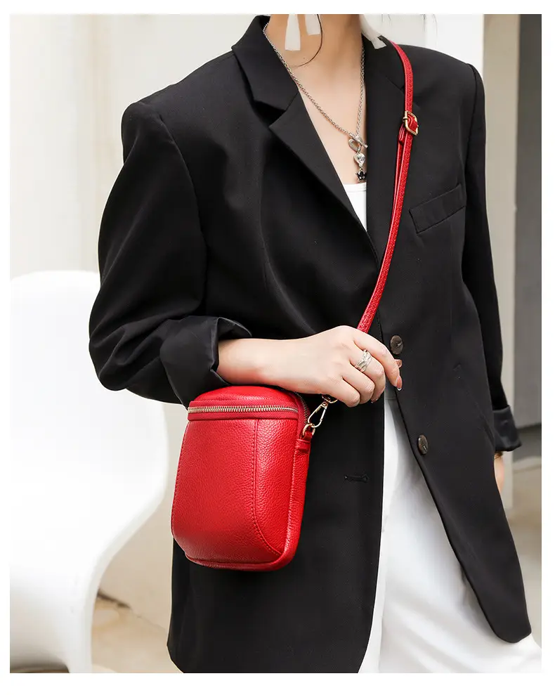 Black Textured Crossbody Bag for Women — feature 16
