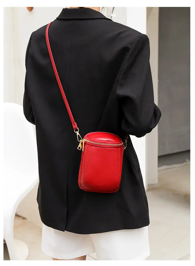 Black Textured Crossbody Bag for Women — feature 17