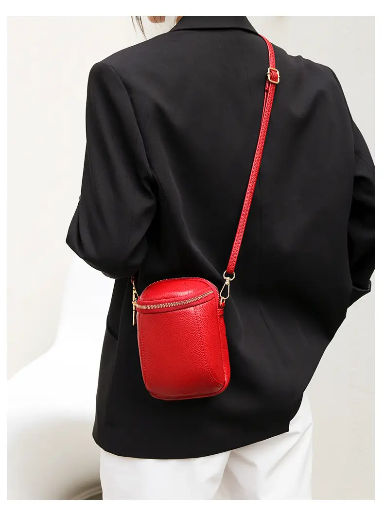 Black Textured Crossbody Bag for Women — feature 18