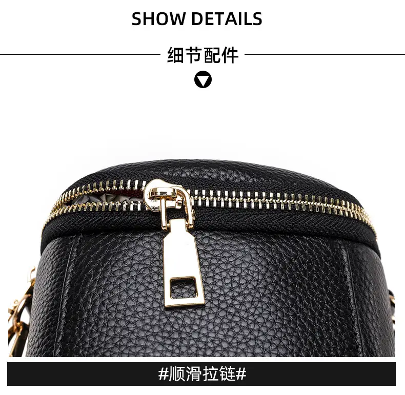 Black Textured Crossbody Bag for Women — feature 20