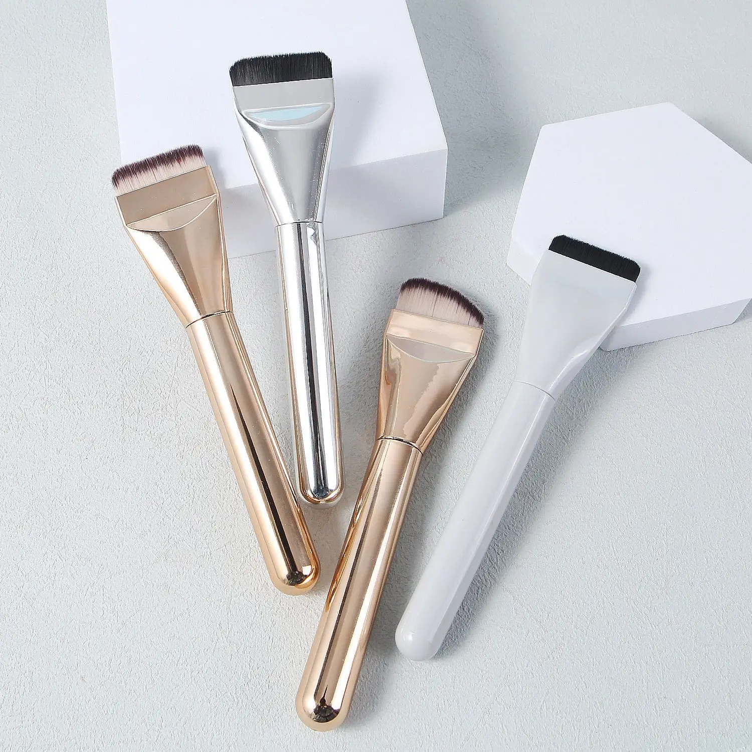 Cross-border plastic foundation brush flat head portable beauty tool - Image 10
