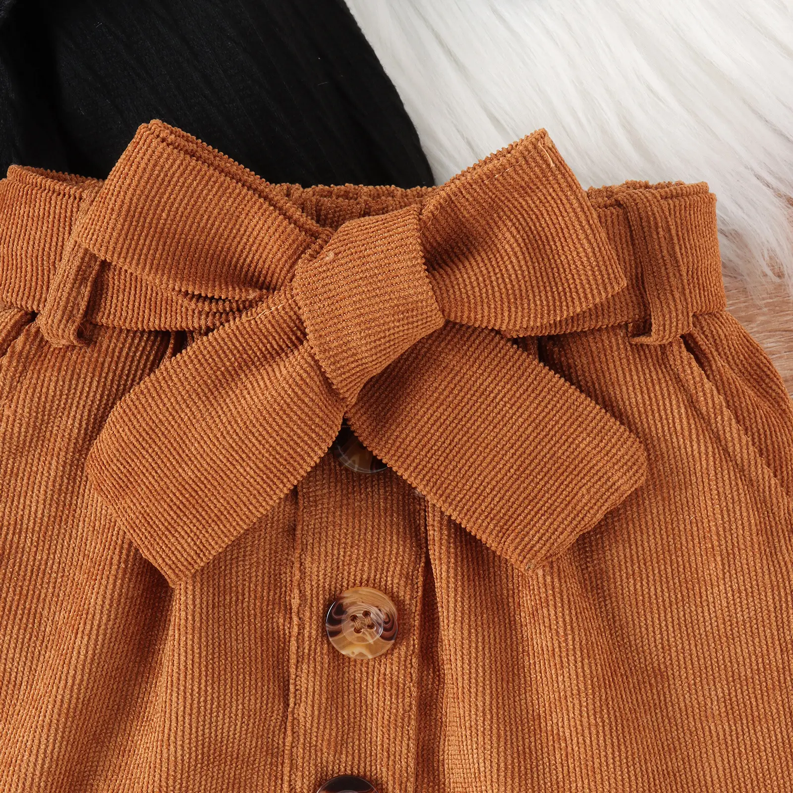Baoxi Children's 3-Piece Cross-Country Sweater Skirt Set - Image 5