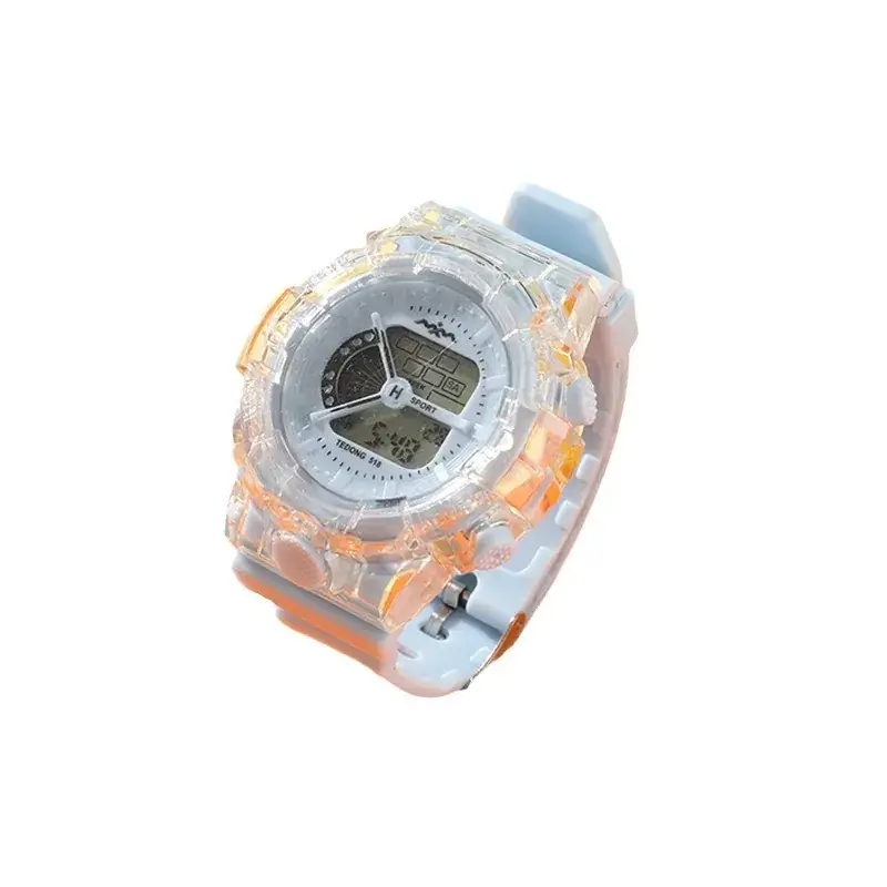 Pink Clear Crystal Digital Watch for Girls - Image 10