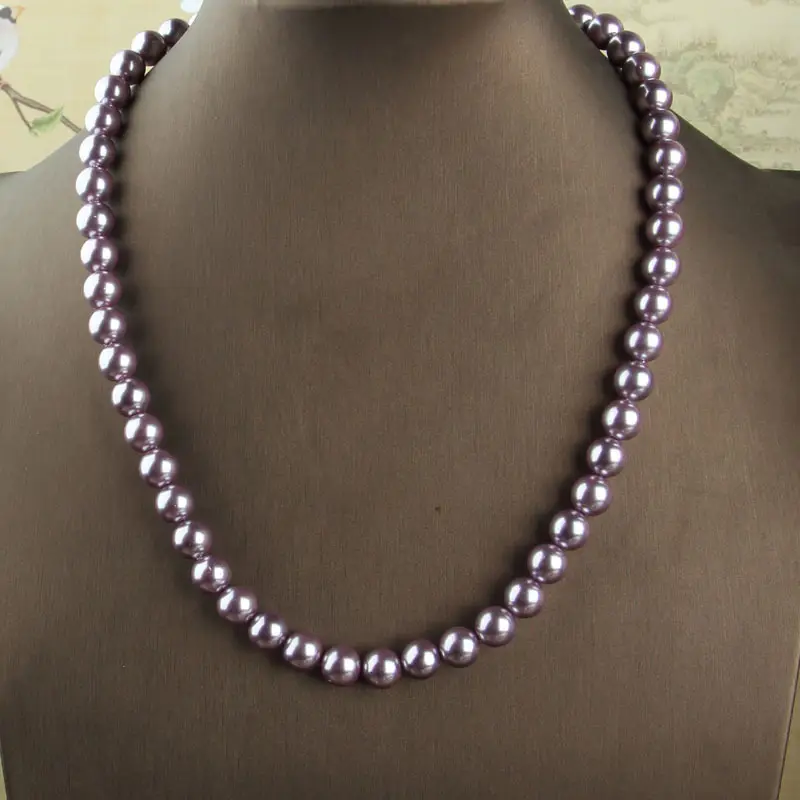 Pearl Beaded Clasp Necklace with Gold Flower Centerpiece — feature 12