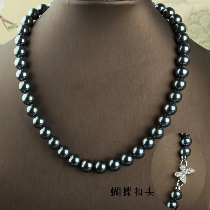 Pearl Beaded Clasp Necklace with Gold Flower Centerpiece — feature 7