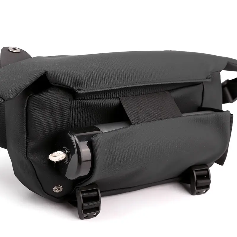 Men's Invisible Water Cup Shoulder Bag Black - Image 6