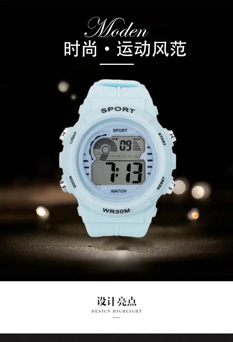 Waterproof LED Digital Wristwatch for Men Women — feature 1