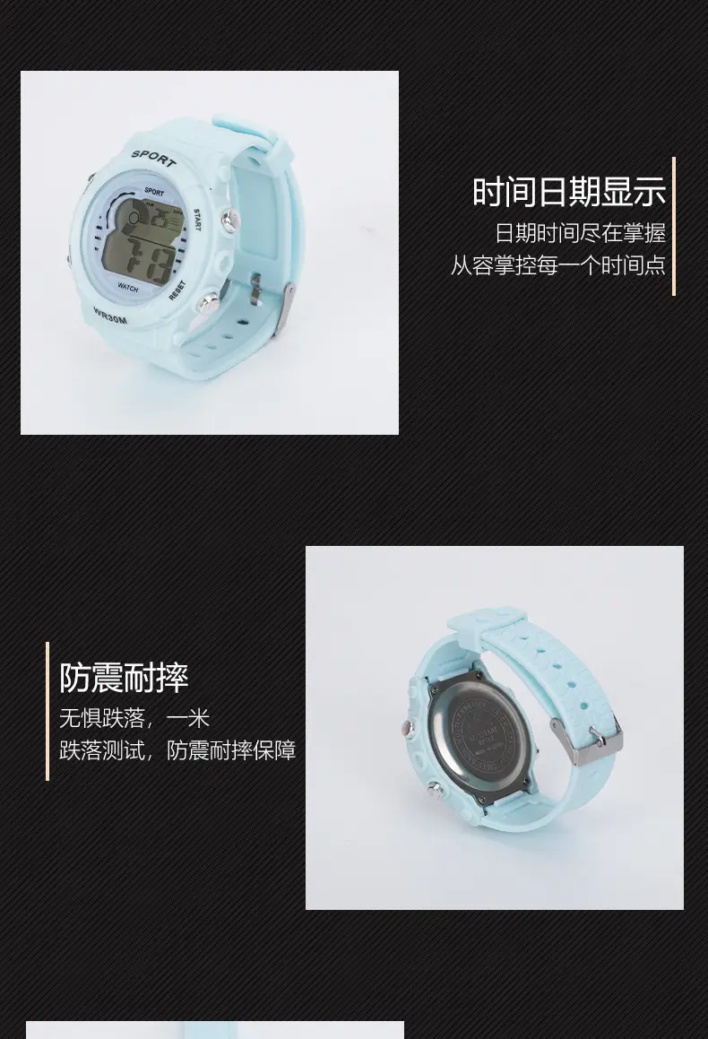 Waterproof LED Digital Wristwatch for Men Women — feature 2