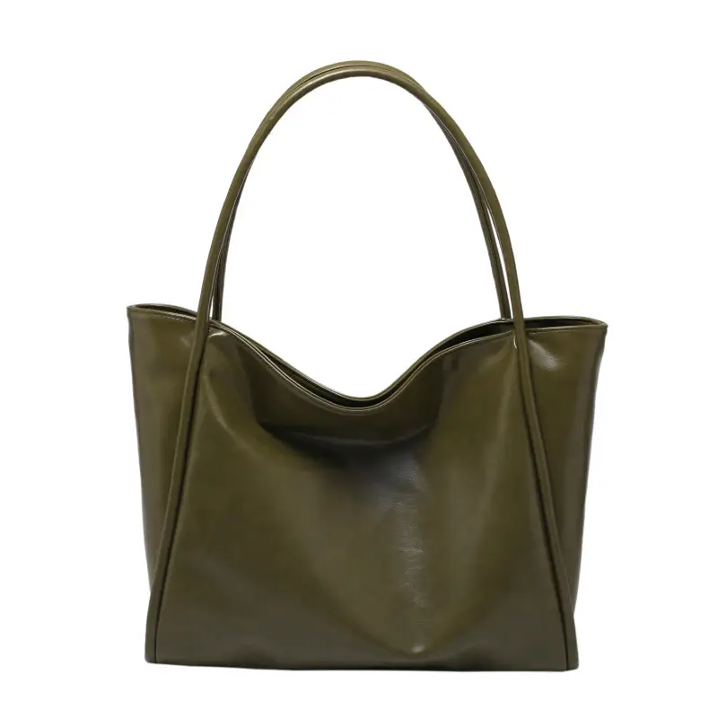 Women's Large Capacity White Tote Bag with Handles - Image 9