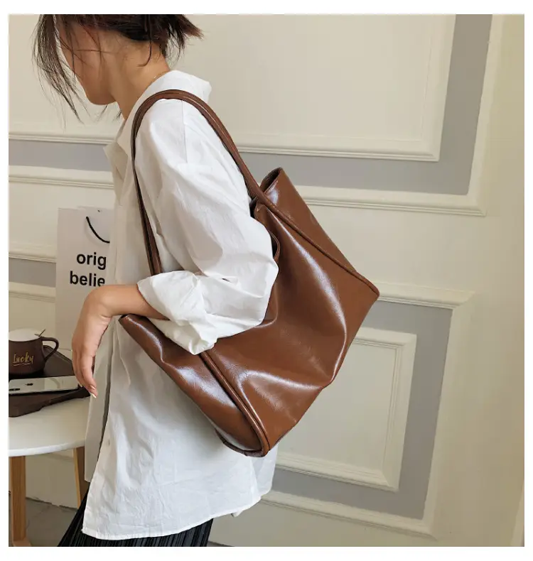 Women's Large Capacity White Tote Bag with Handles — feature 20