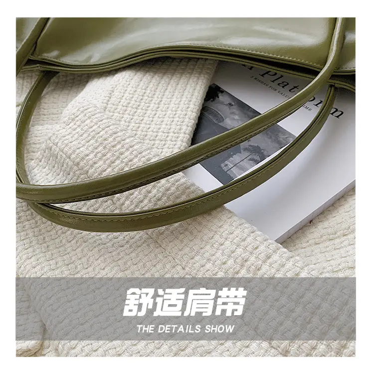 Women's Large Capacity White Tote Bag with Handles — feature 4