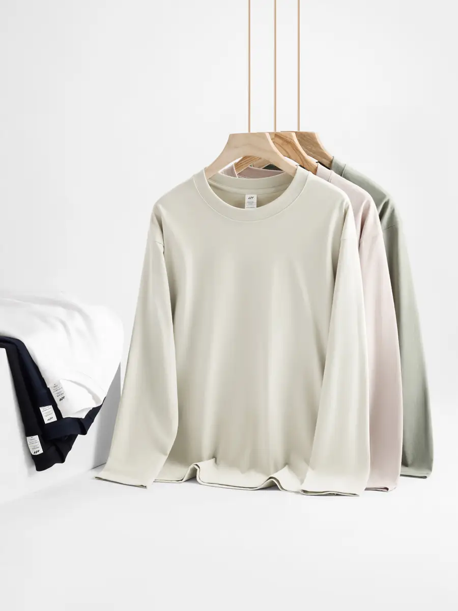 Long Sleeve Pure Cotton T-Shirt for Boys Pink - Image 16