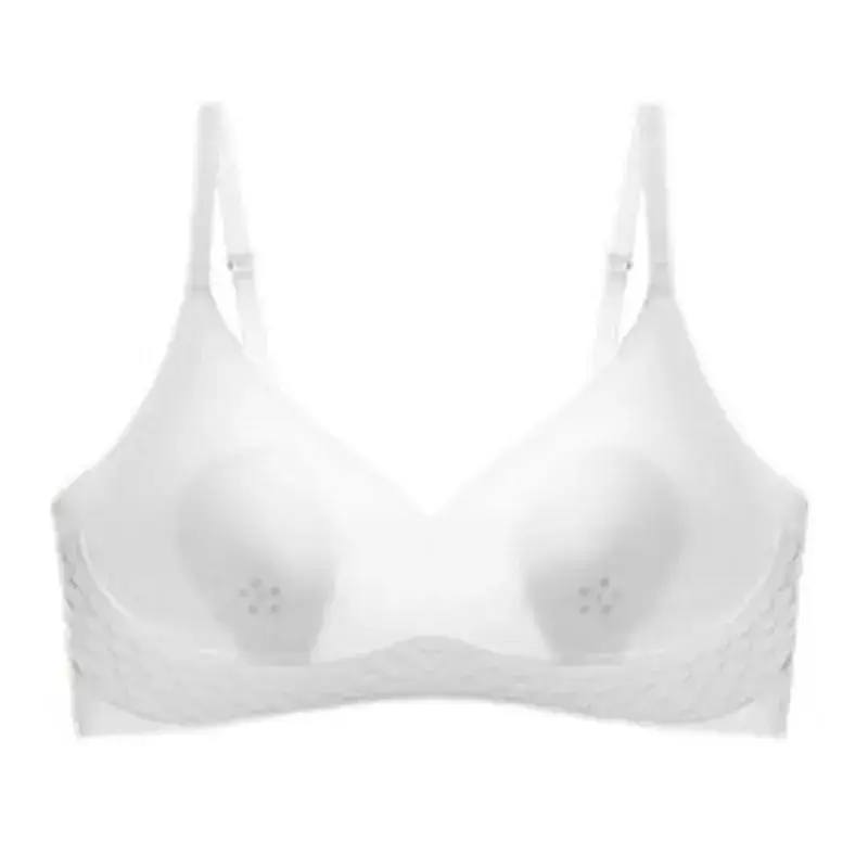 Women's Ultra-Thin Seamless Cool White Rabbit Ears Bra - Image 10