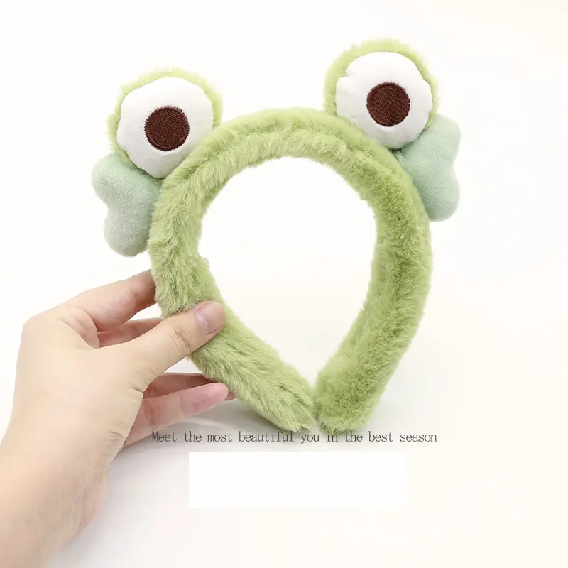 Plush Bear Ears Face Wash Headband Pink Winter 2022
