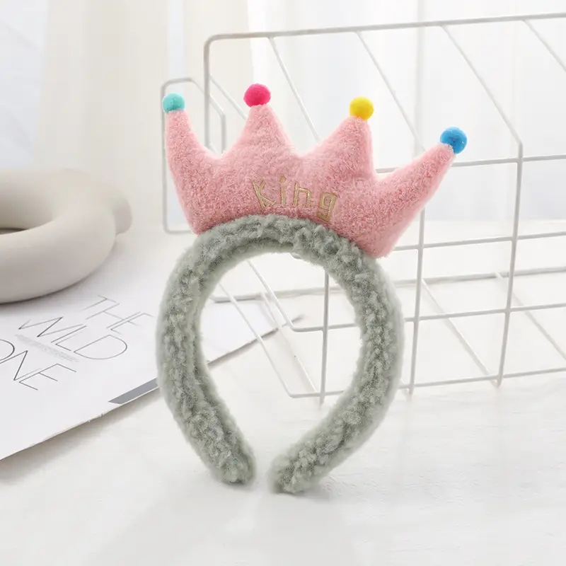 Plush Bear Ears Face Wash Headband Pink Winter 2022