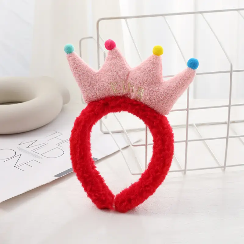 Plush Bear Ears Face Wash Headband Pink Winter 2022