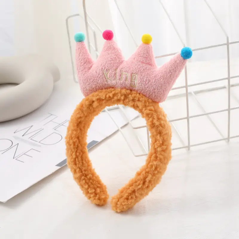 Plush Bear Ears Face Wash Headband Pink Winter 2022