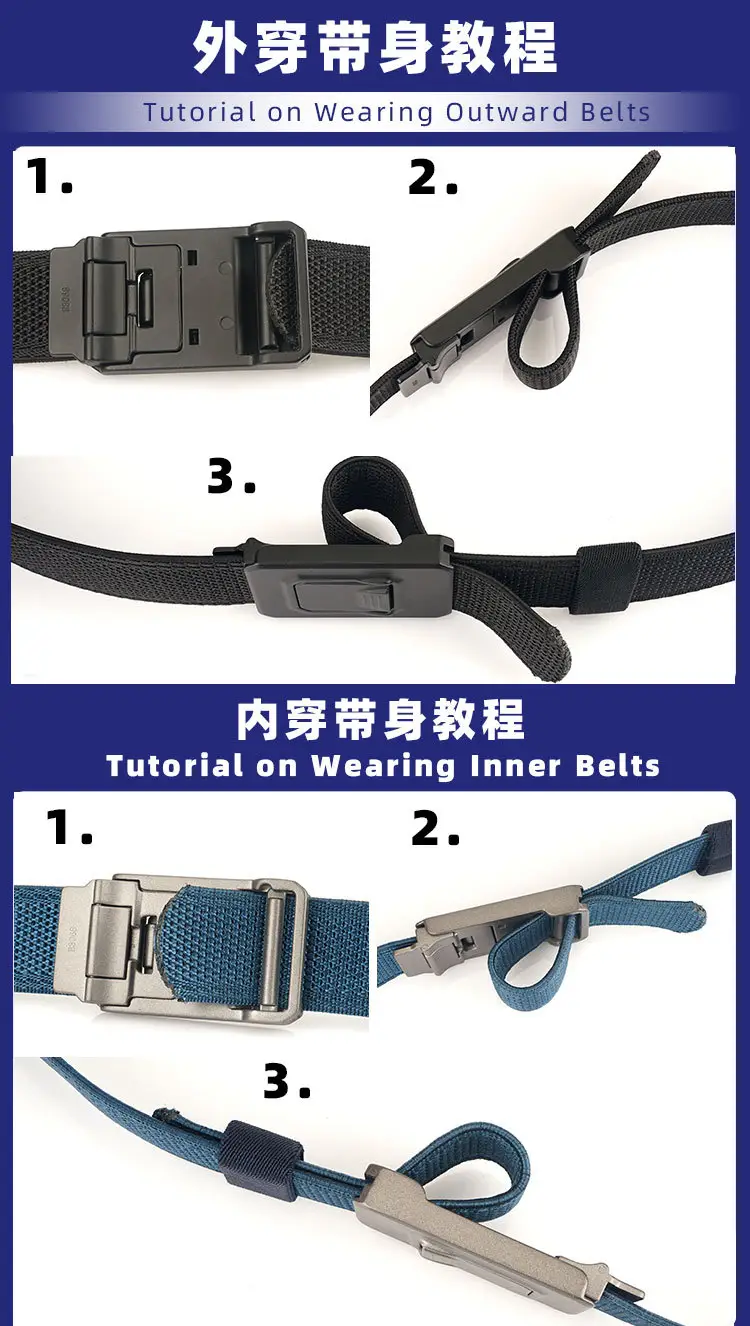3.5" Aluminum Military Tactical Belt Green — feature 16