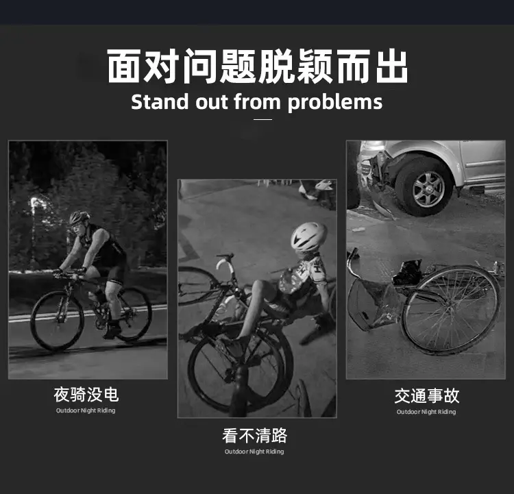 USB LED Bicycle Headlight 2500LM Aluminum Black — feature 3