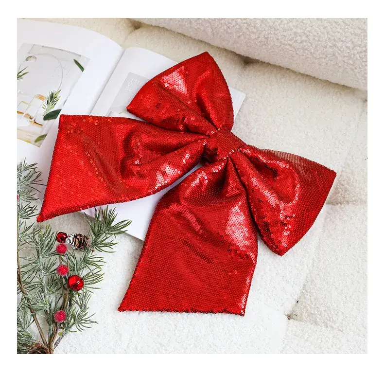 Glitter Sequin Bow Tie for Christmas Decor — feature 8