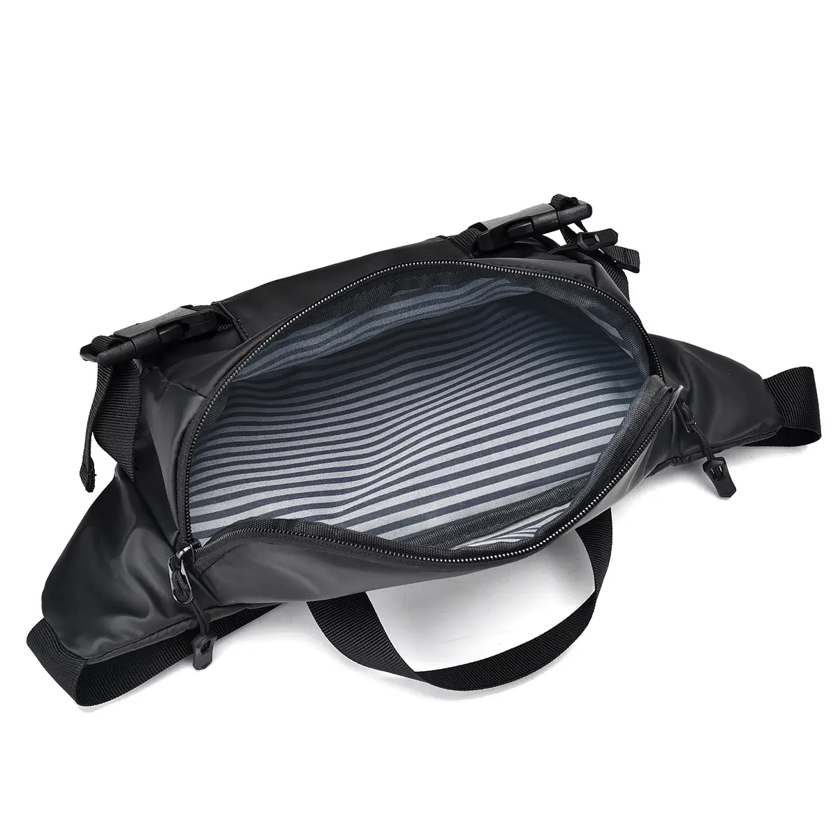 Men's Black Crossbody Sports Bag Lightweight Portable - Image 6