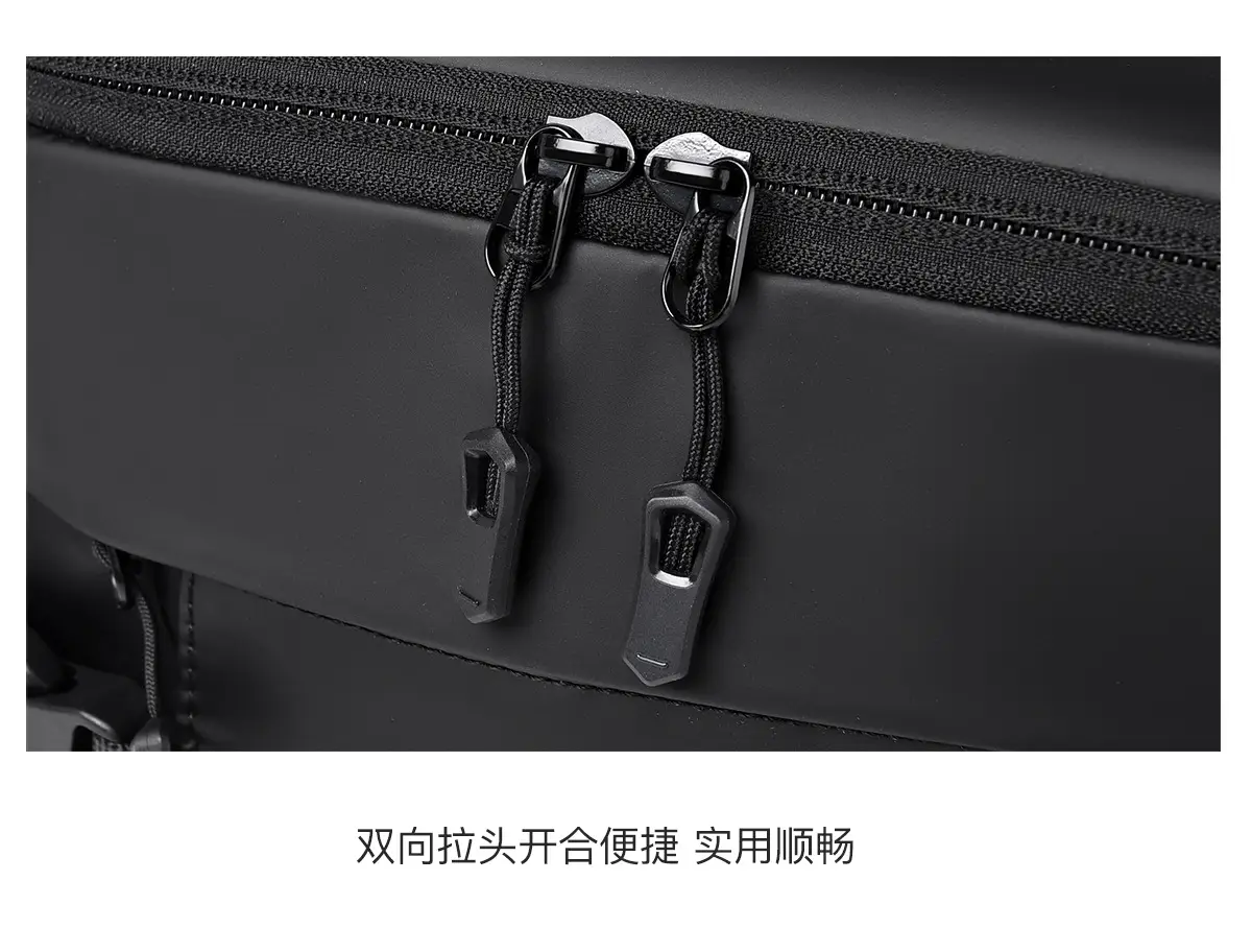 Men's Black Crossbody Sports Bag Lightweight Portable — feature 27