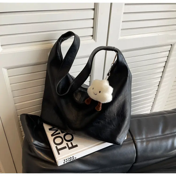 Brown One-Shoulder Bucket Bag for Women — feature 10