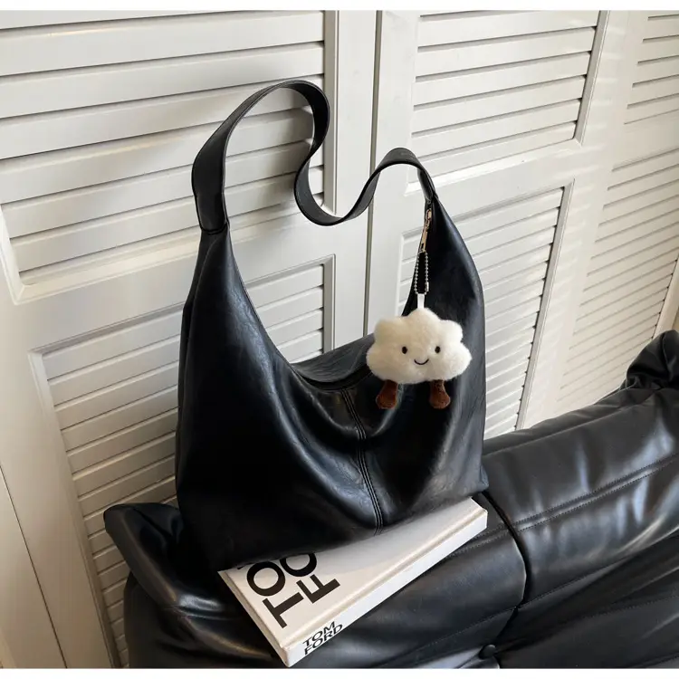 Brown One-Shoulder Bucket Bag for Women — feature 9