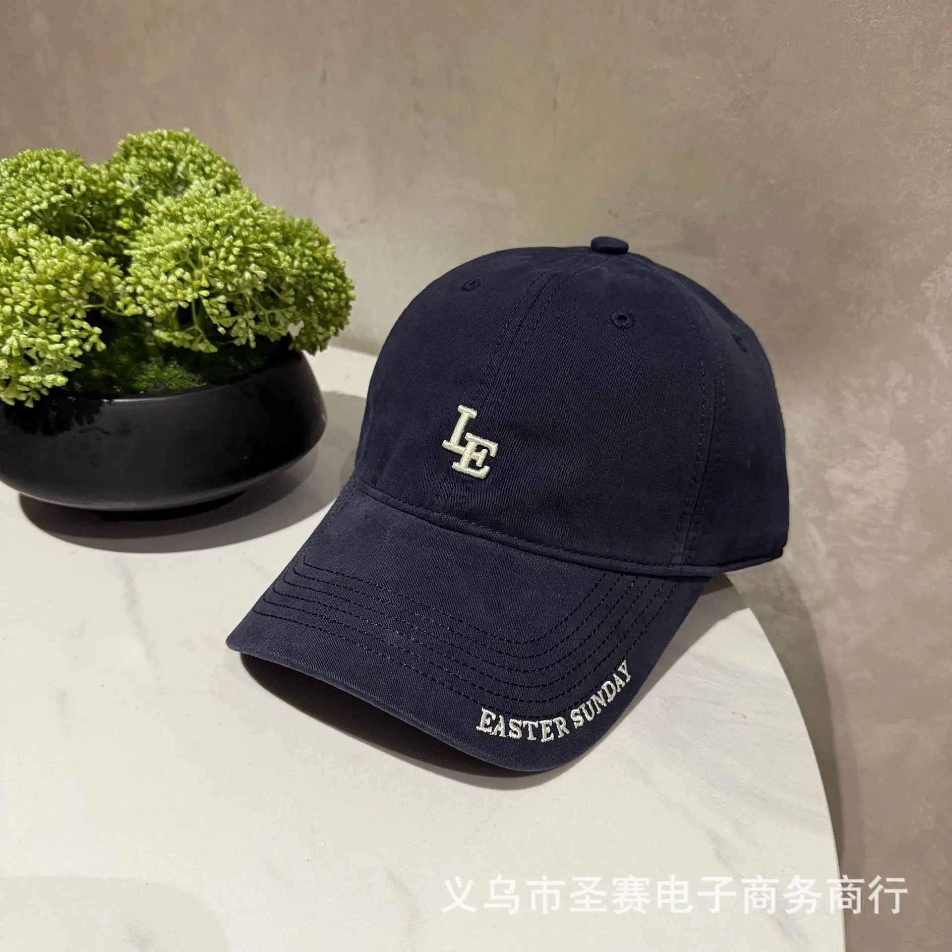 Women Baseball Cap Pink Grey Korean Style Casual Sunshade Cap - Image 8