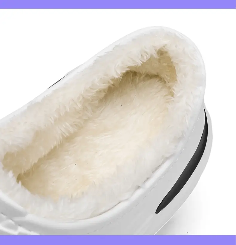 Waterproof cotton shoes men's cross-border new cotton slippers bag heel winter indoor home drooping feeling fleece-lined warm slippers — feature 6